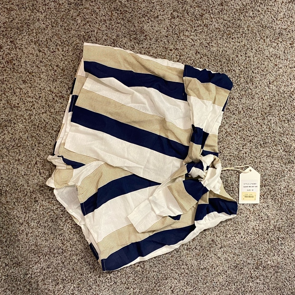 striped skort